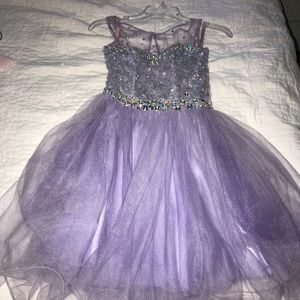 Purple homecoming dress